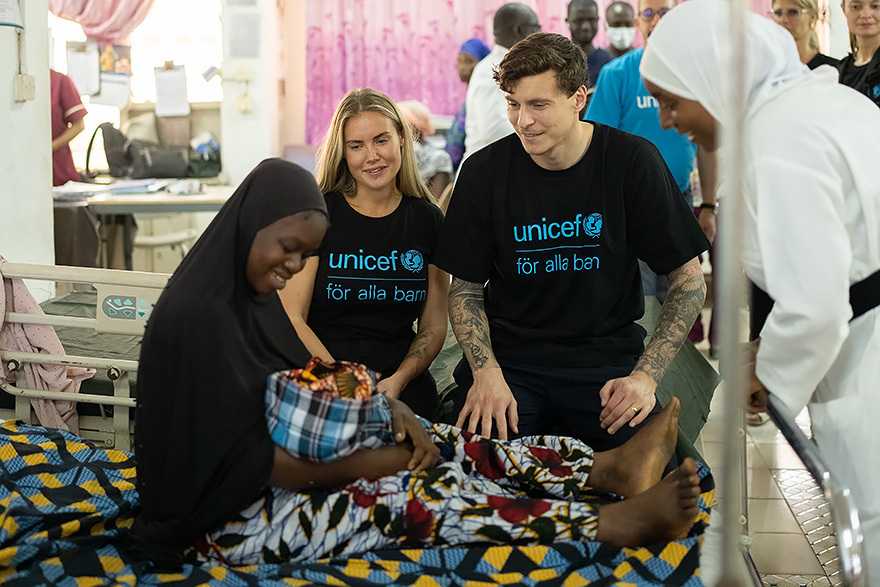 Victor och Maja Nilsson Lindelöf är UNICEF Sveriges nya ambassadörer