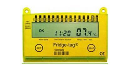 En gul termometer.